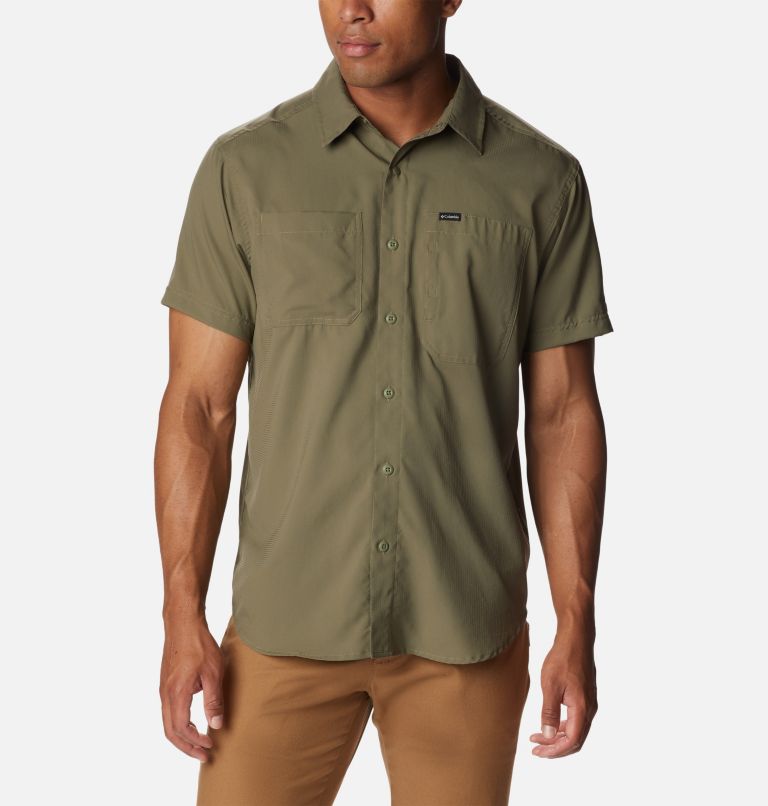 Men's Silver Ridge Utility Lite Short Sleeve Shirt – Tall, Color: Stone Green, image 1