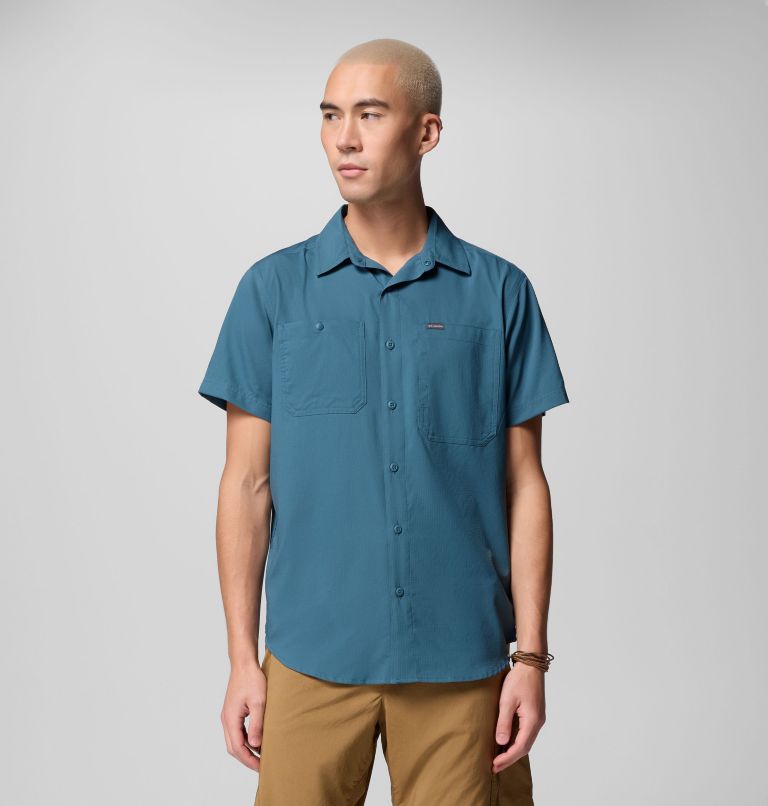 Men's Silver Ridge Utility Lite Short Sleeve Shirt, Color: Everblue, image 1