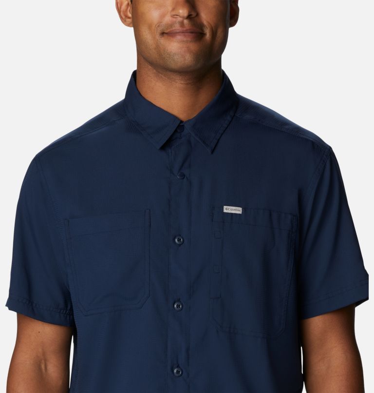 Thumbnail: Men's Silver Ridge Utility Lite Short Sleeve Shirt – Tall, Color: Collegiate Navy, image 4