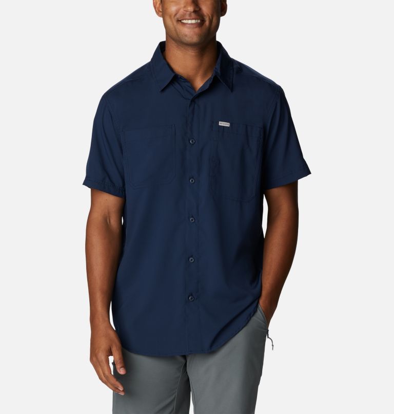 Thumbnail: Men's Silver Ridge Utility Lite Short Sleeve Shirt – Tall, Color: Collegiate Navy, image 1