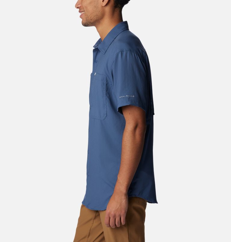 Men's Silver Ridge Utility Lite Short Sleeve Shirt, Color: Dark Mountain, image 3
