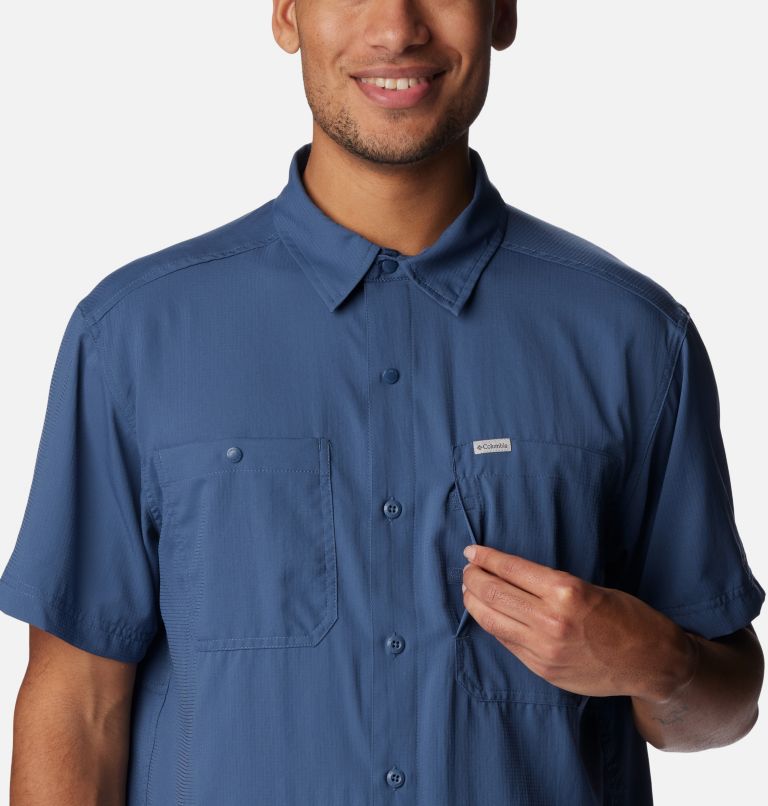 Men's Silver Ridge Utility Lite Short Sleeve Shirt, Color: Dark Mountain, image 4