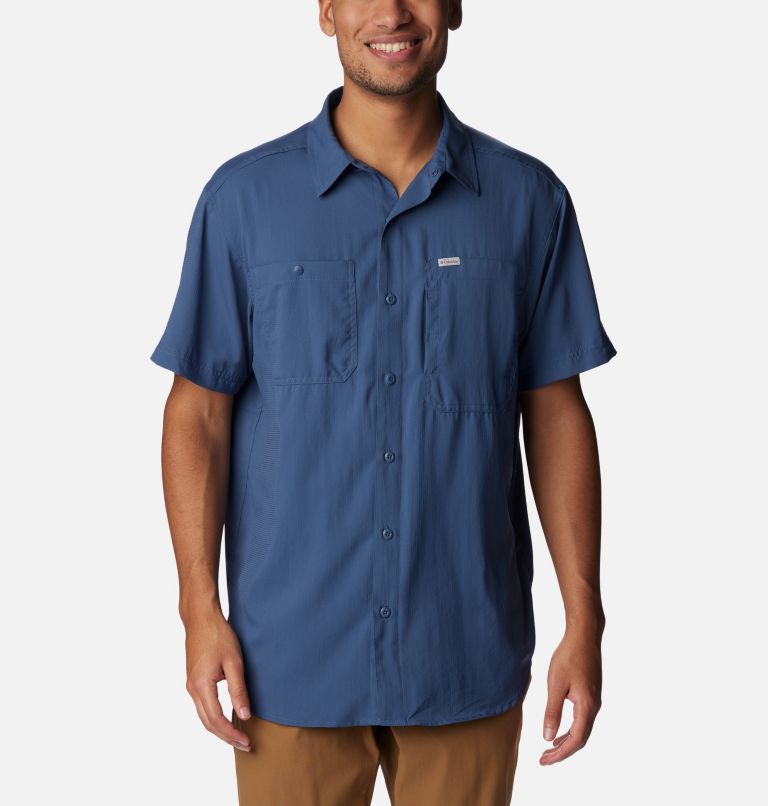 Men's Silver Ridge Utility Lite Short Sleeve Shirt, Color: Dark Mountain, image 1