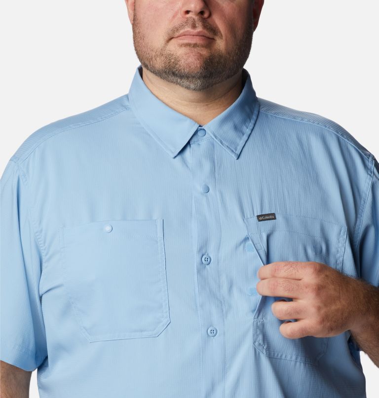 Thumbnail: Men's Silver Ridge Utility Lite Short Sleeve Shirt – Big, Color: Jet Stream, image 4