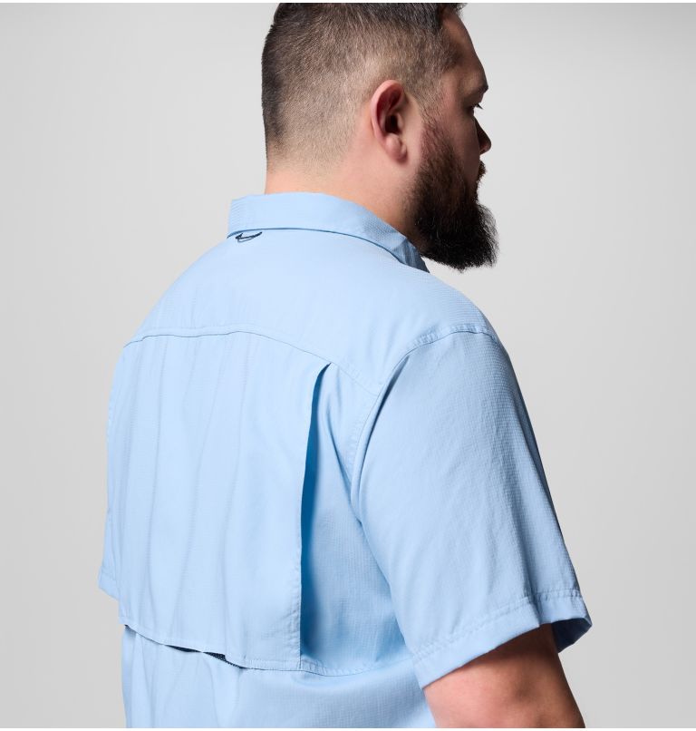 Men's Silver Ridge Utility Lite Short Sleeve Shirt - Extended size, Color: Ripple Blue, image 6