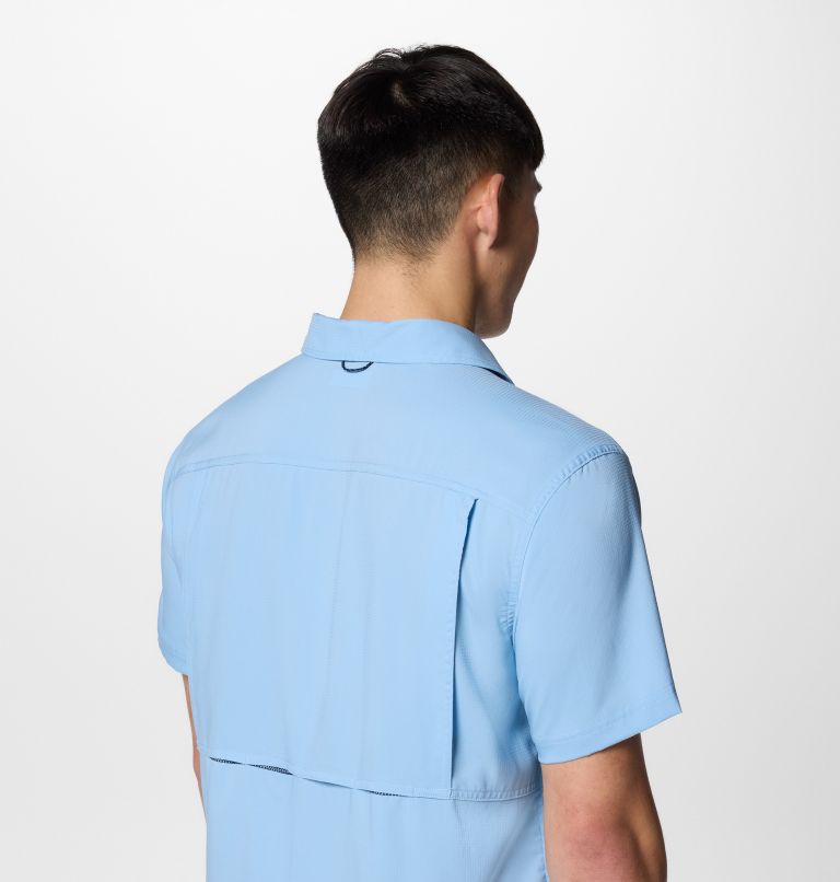 Men's Silver Ridge Utility Lite Short Sleeve Shirt - Extended size, Color: Ripple Blue, image 7