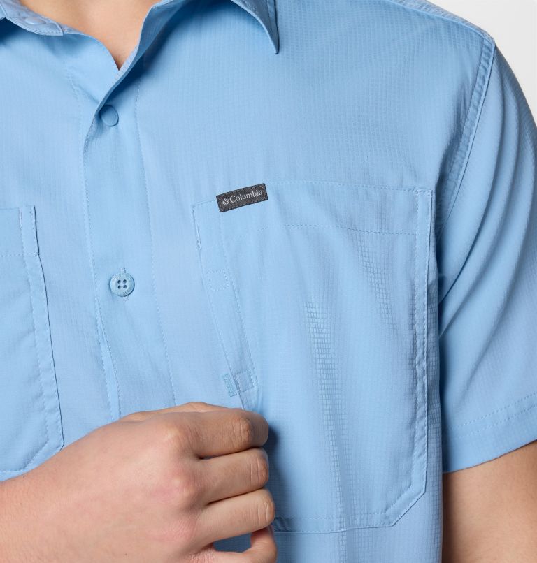 Men's Silver Ridge Utility Lite Short Sleeve Shirt - Extended size, Color: Ripple Blue, image 8