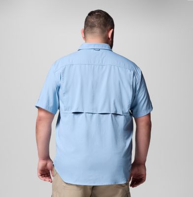 Men's Silver Ridge Utility Lite Short Sleeve Shirt - Extended size, Color: Ripple Blue, image 7