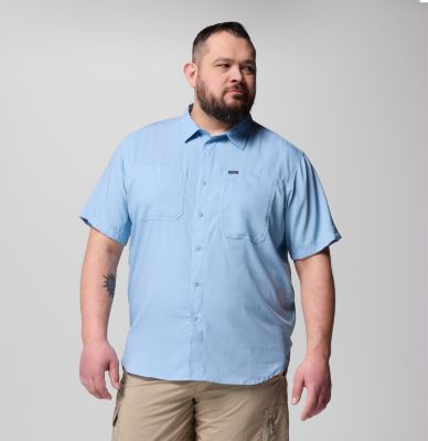 Men's Silver Ridge Utility Lite Short Sleeve Shirt - Extended size, Color: Ripple Blue, image 5