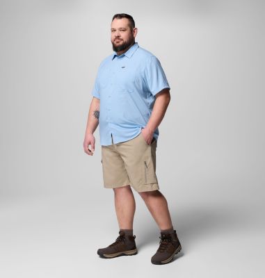 Men's Silver Ridge Utility Lite Short Sleeve Shirt - Extended size, Color: Ripple Blue, image 6