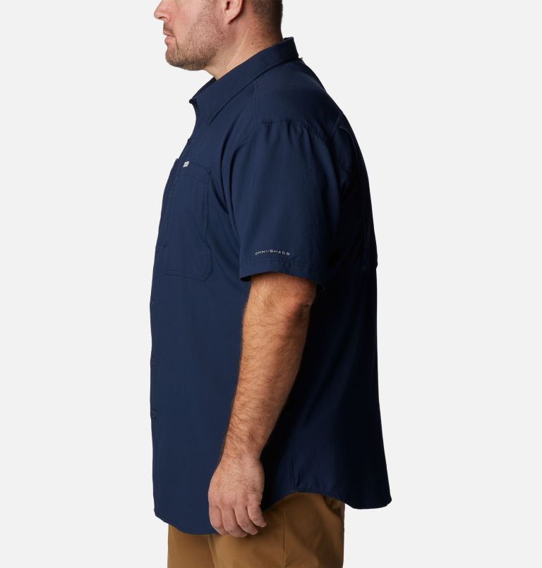 Fishing Shirt SS 464 Columbia Sports Wear Navy Mens