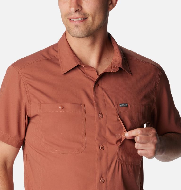 Men's Silver Ridge Utility Lite Short Sleeve Shirt, Color: Auburn, image 6