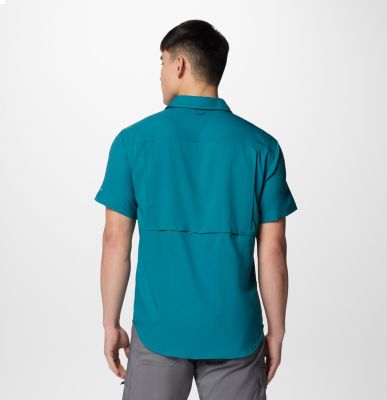 Men's Silver Ridge Utility Lite Short Sleeve Shirt, Color: River Blue, image 6