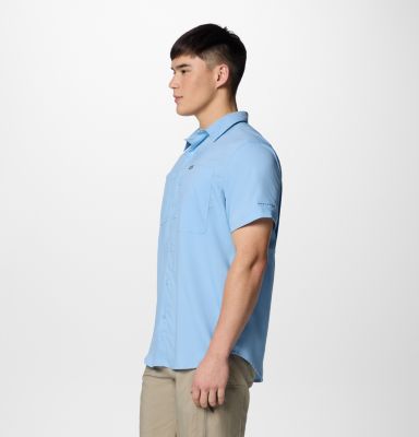 Men's Silver Ridge Utility Lite Short Sleeve Shirt, Color: Ripple Blue, image 11