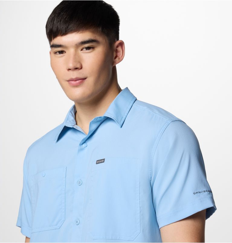 Camisa de manga corta Silver Ridge Utility Lite para hombre, Color: Ripple Blue, image 4