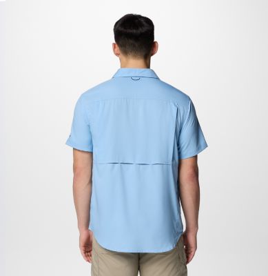 Men's Silver Ridge Utility Lite Short Sleeve Shirt, Color: Ripple Blue, image 10