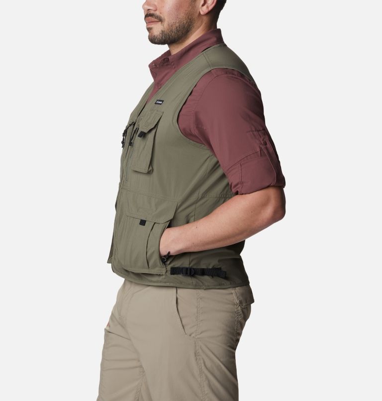 Thumbnail: Men's Silver Ridge Utility Vest, Color: Stone Green, image 3