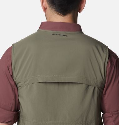 Columbia GRT Gilet Homme XL Beige Poches Pêche Randonnée