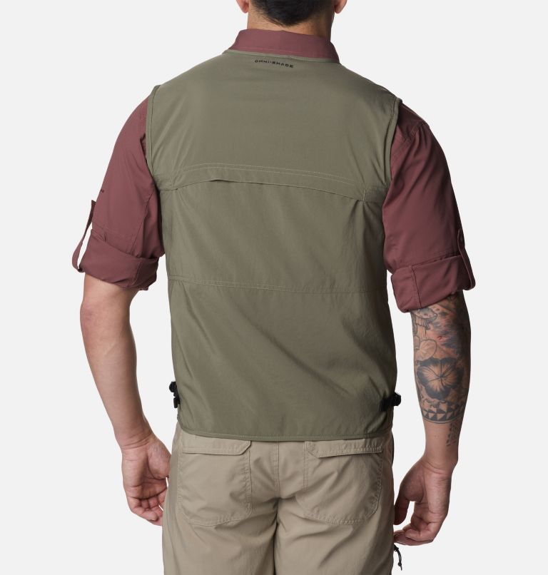Men's Silver Ridge Utility Vest, Color: Stone Green, image 2