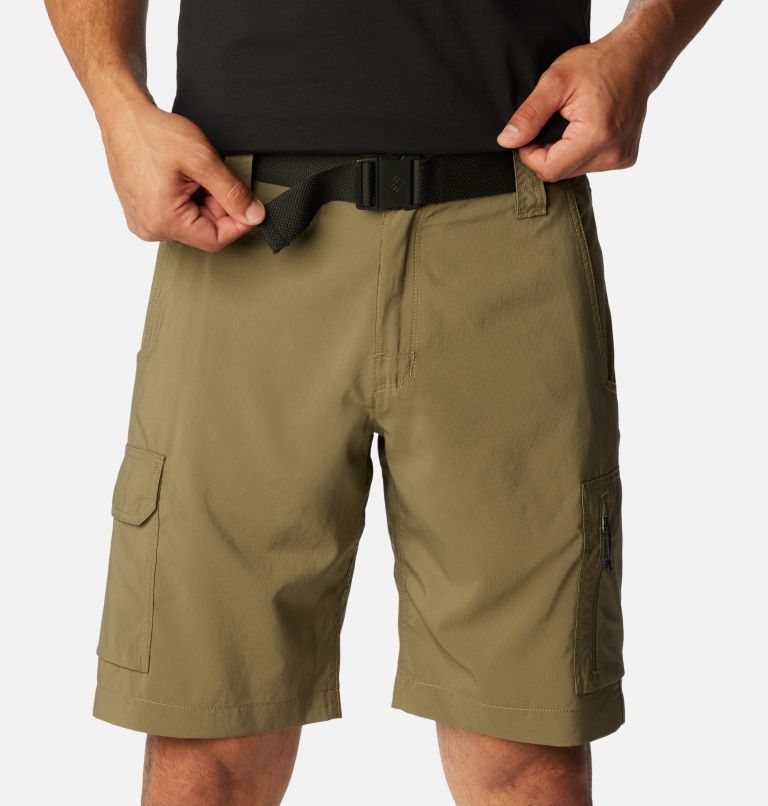 Men's Silver Ridge Utility Cargo Shorts, Color: Stone Green, image 4
