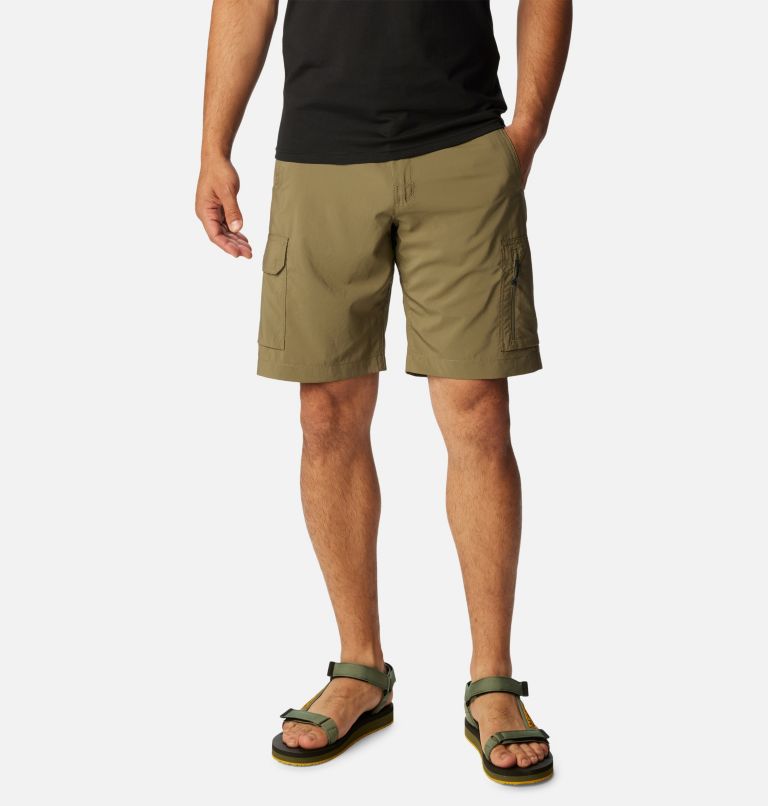 Men's Silver Ridge Utility Cargo Shorts, Color: Stone Green, image 1