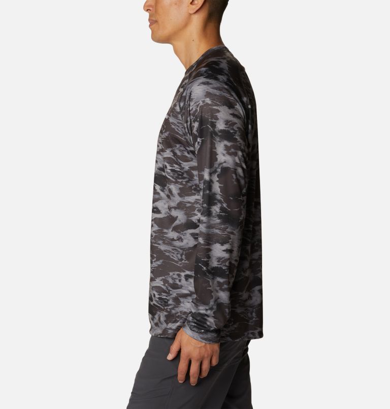 Haut imprimé à manches longues Summerdry Homme, Color: Black Natureal Waves, image 3
