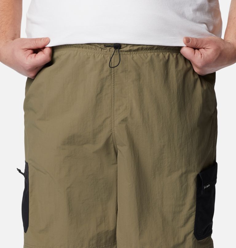 Thumbnail: Men's Summerdry Brief Shorts - Big, Color: Stone Green, image 4