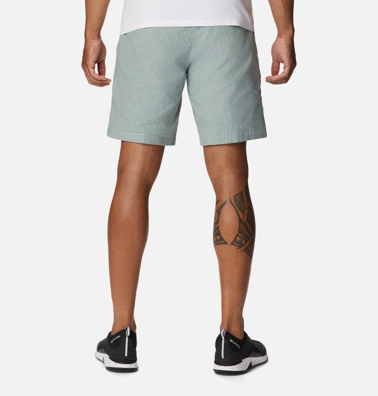 Men's Sage Springs Linen Shorts, Color: Niagara Oxford Stripe, image 2