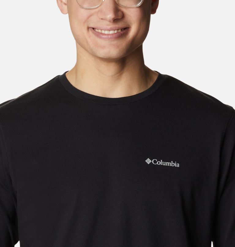 Men's Thistletown Hills Long Sleeve Logo T-Shirt - Tall, Color: Black, image 4