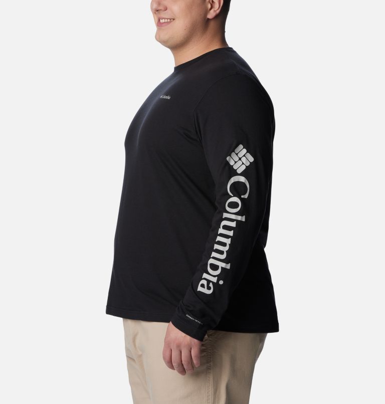 Men's Thistletown Hills Long Sleeve Logo T-Shirt - Big, Color: Black, image 3