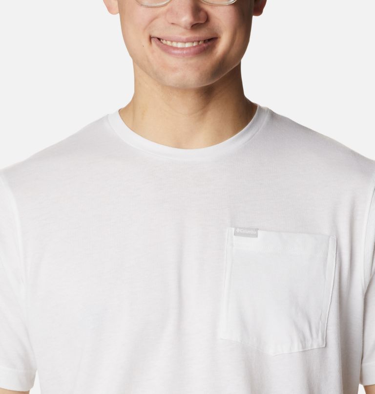 Men's Thistletown Hills Pocket T-Shirt, Color: White, image 4