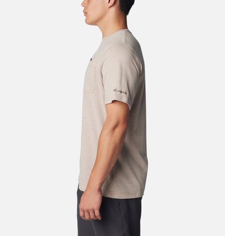 Men's Thistletown Hills Pocket T-Shirt, Color: Delta Heather, image 3