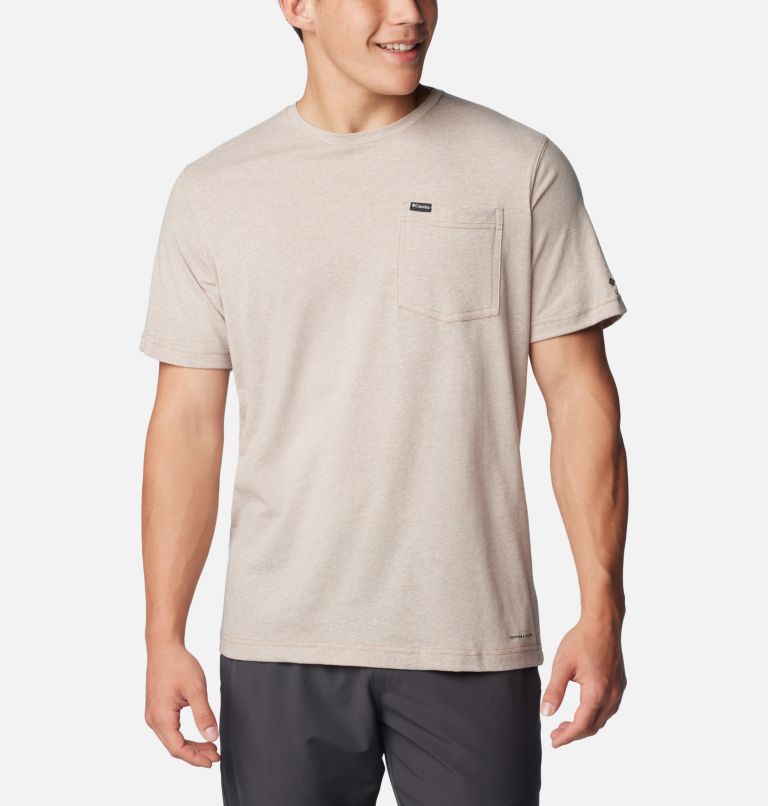 Men's Thistletown Hills Pocket T-Shirt, Color: Delta Heather, image 1