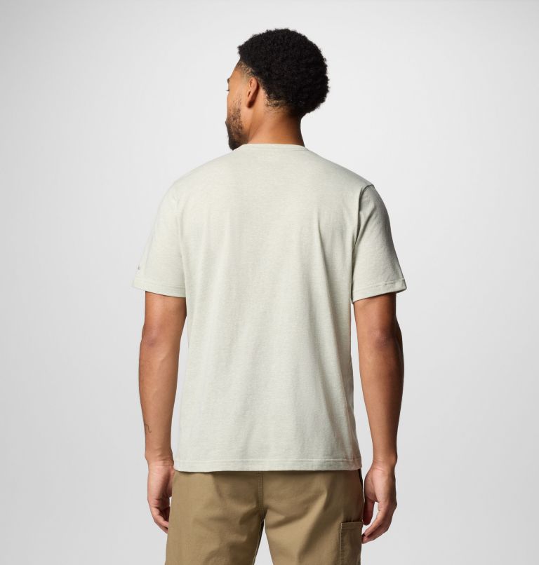 Camiseta técnica con bolsillo Thistletown Hills para hombre, Color: Safari Heather, image 3