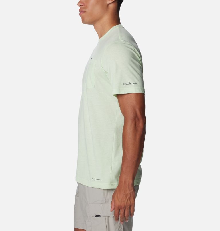 Men's Thistletown Hills Pocket T-Shirt, Color: Sage Leaf Heather, image 3
