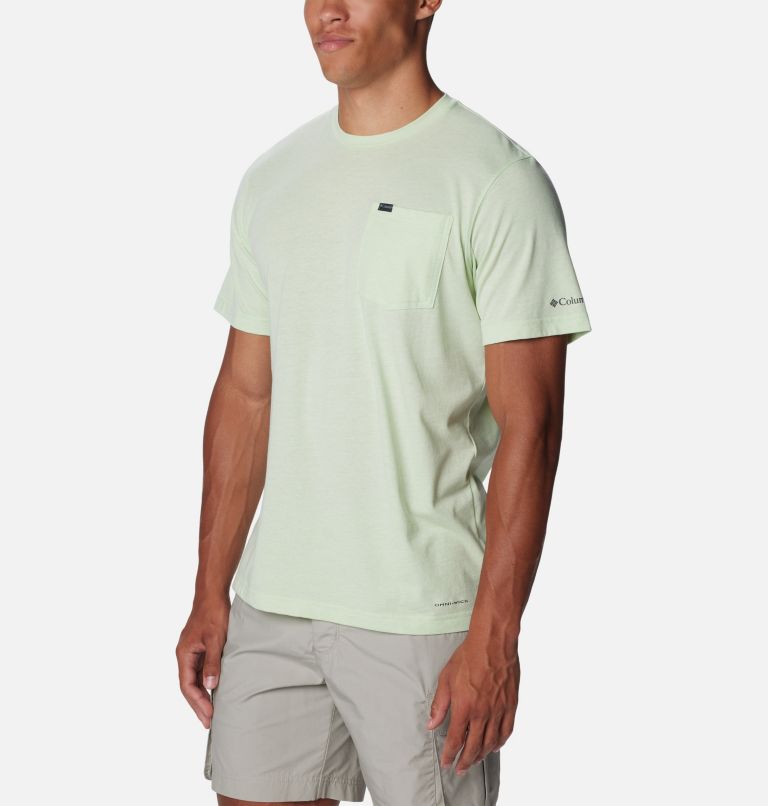 Men's Thistletown Hills Pocket T-Shirt, Color: Sage Leaf Heather, image 5