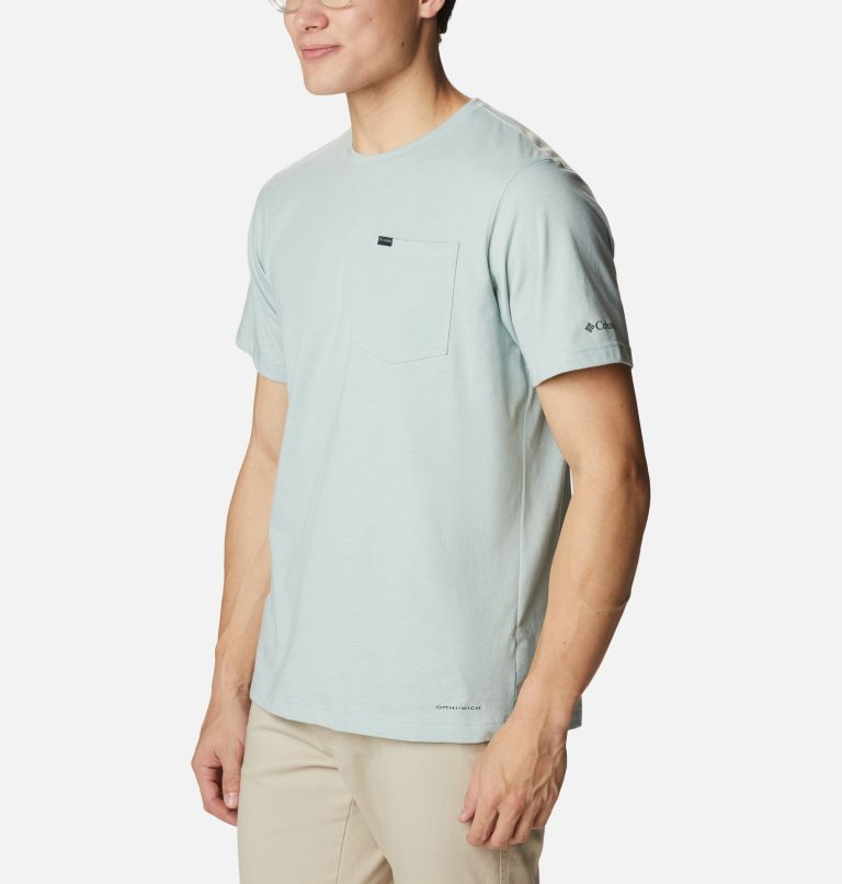 Men's Thistletown Hills Pocket T-Shirt - Tall, Color: Niagara Heather, image 5
