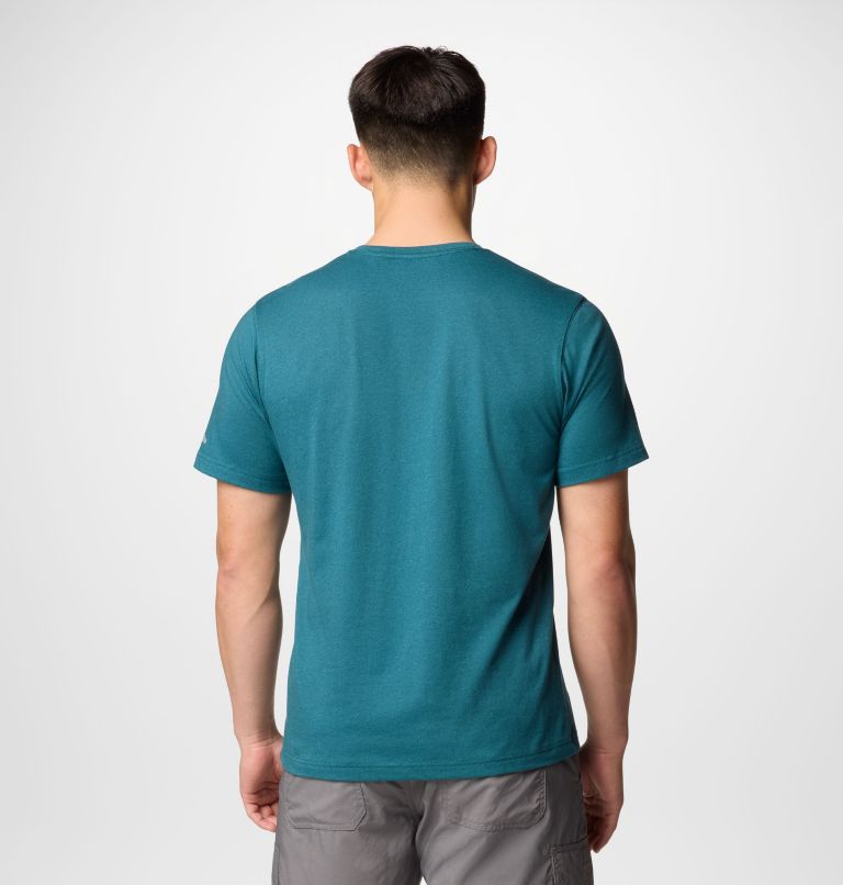 Men's Thistletown Hills Pocket Technical T-Shirt, Color: River Blue Heather, image 3