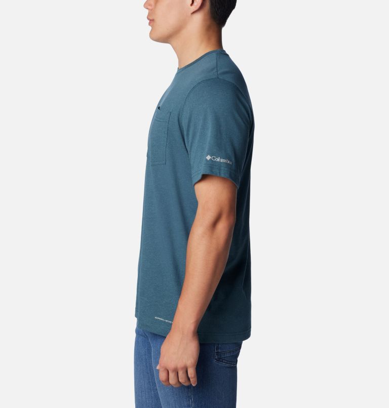Thistletown Hills Pocket Tee | 414 | M, Color: Night Wave Heather, image 3