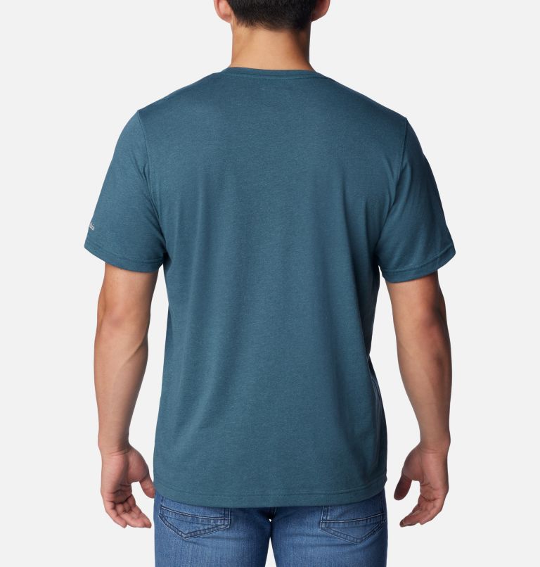 Thumbnail: Men's Thistletown Hills Pocket T-Shirt, Color: Night Wave Heather, image 2