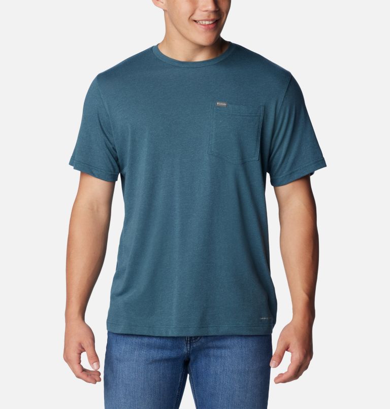 Thistletown Hills Pocket Tee | 414 | S, Color: Night Wave Heather, image 1