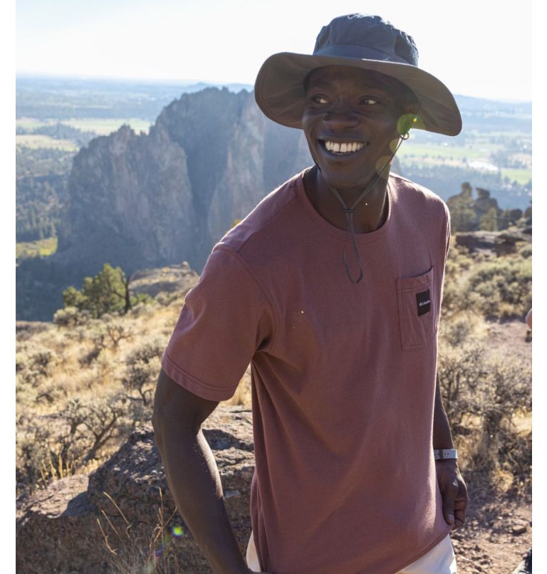 Men's Thistletown Hills Pocket T-Shirt, Color: Light Raisin, image 6