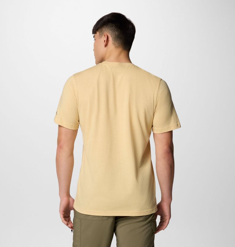 Men's Thistletown Hills Pocket T-Shirt, Color: Sand Dune Heather, image 3