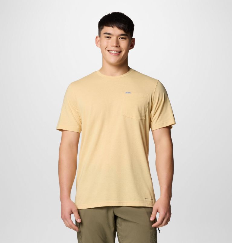 Men's Thistletown Hills Pocket T-Shirt, Color: Sand Dune Heather, image 1