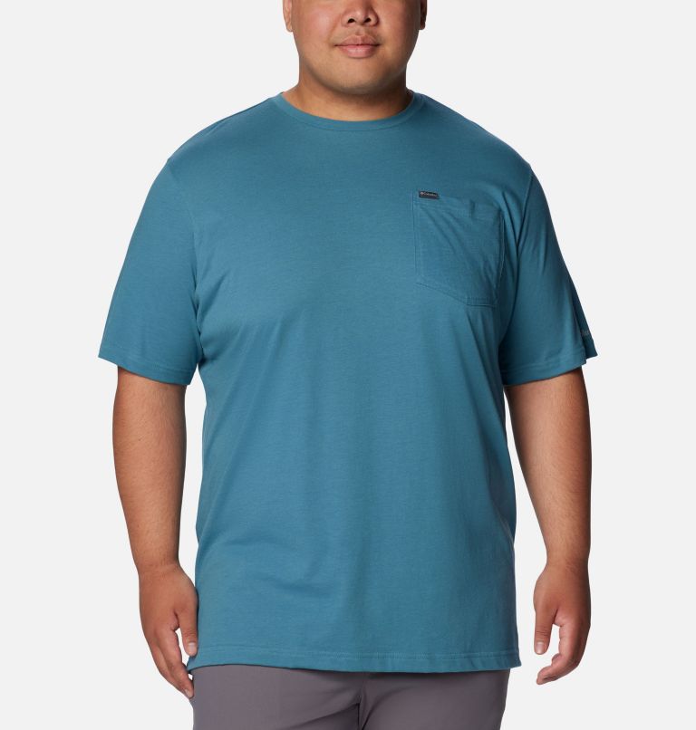 T-shirt à poche poitrine Thistletown Hills Homme - Tailles fortes, Color: Cloudburst, image 1