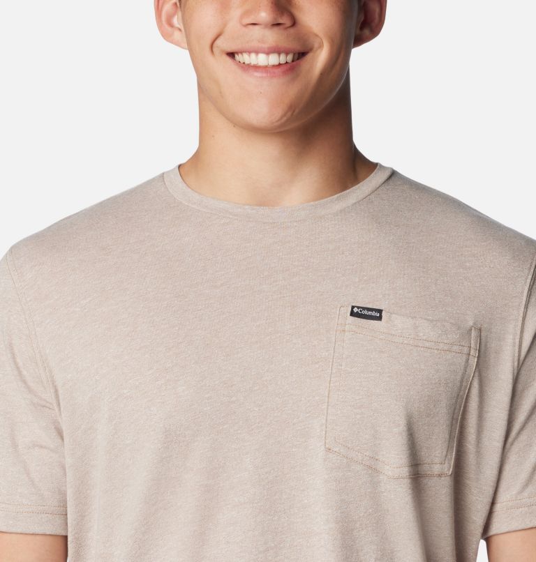 T-shirt à poche poitrine Thistletown Hills Homme - Grandes tailles, Color: Delta Heather, image 4