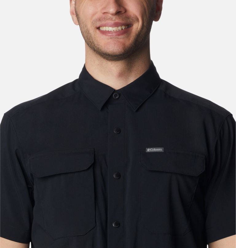 Men's Canyon Gate Utility Short Sleeve Shirt, Color: Black, image 4