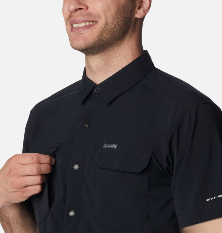 Men's Canyon Gate Utility Short Sleeve Shirt, Color: Black, image 6