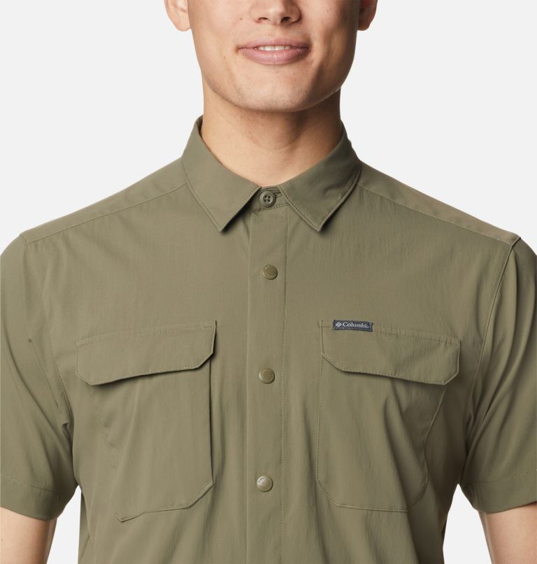 Men's Canyon Gate Utility Short Sleeve Shirt, Color: Stone Green, image 4