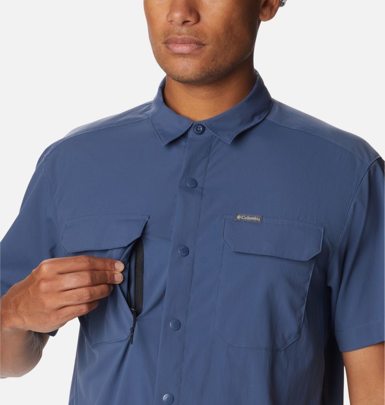 Men's Canyon Gate Utility Short Sleeve Shirt, Color: Dark Mountain, image 5